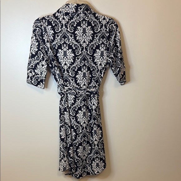 Vfish White and Blue Midi Dress - Picture 3 of 5